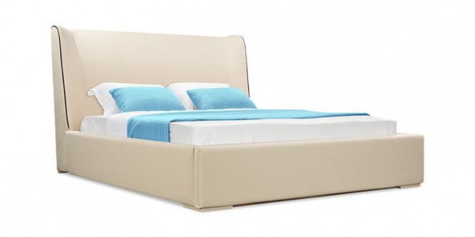 Кровать мягкая Марсель (Luxe молочный)