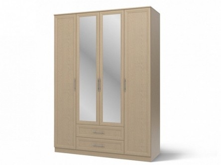 Шкаф 4-х дверный с зеркалами Юлианна